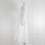 ME + EM White Sleeveless Cotton Long Dress