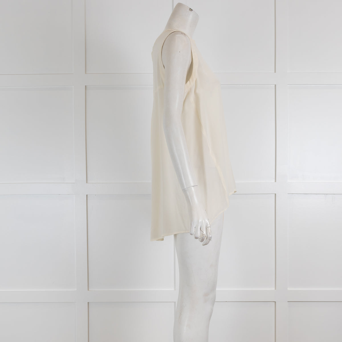 Marella Cream Silky Vest Top