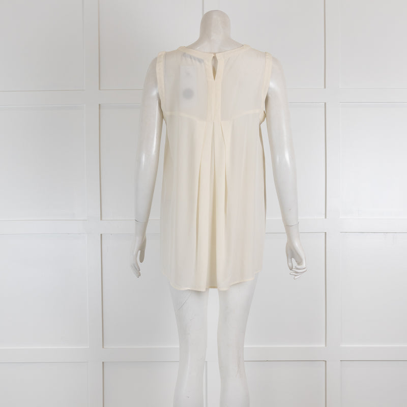 Marella Cream Silky Vest Top