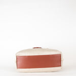 Chloe Beige Canvas Cut-Out Kamilla Tote Bag