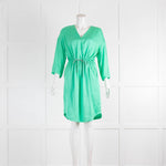 Fabiana Filippi Emerald Green Tie Waist Dress
