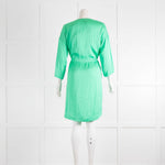 Fabiana Filippi Emerald Green Tie Waist Dress