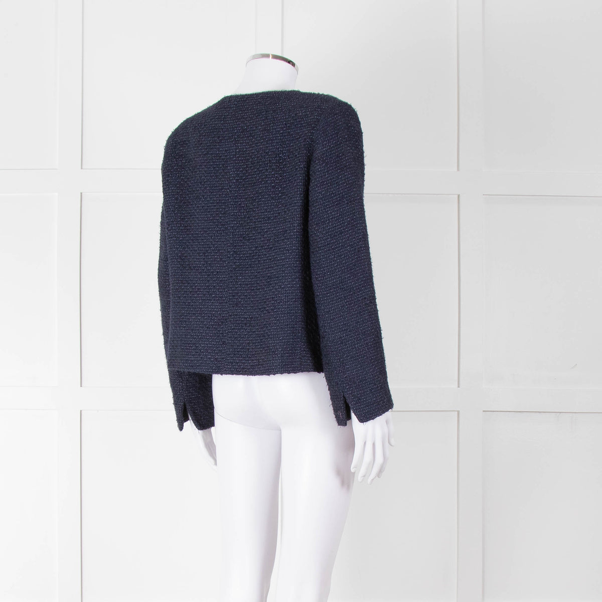 Helene Berman Navy Tweed Short Jacket