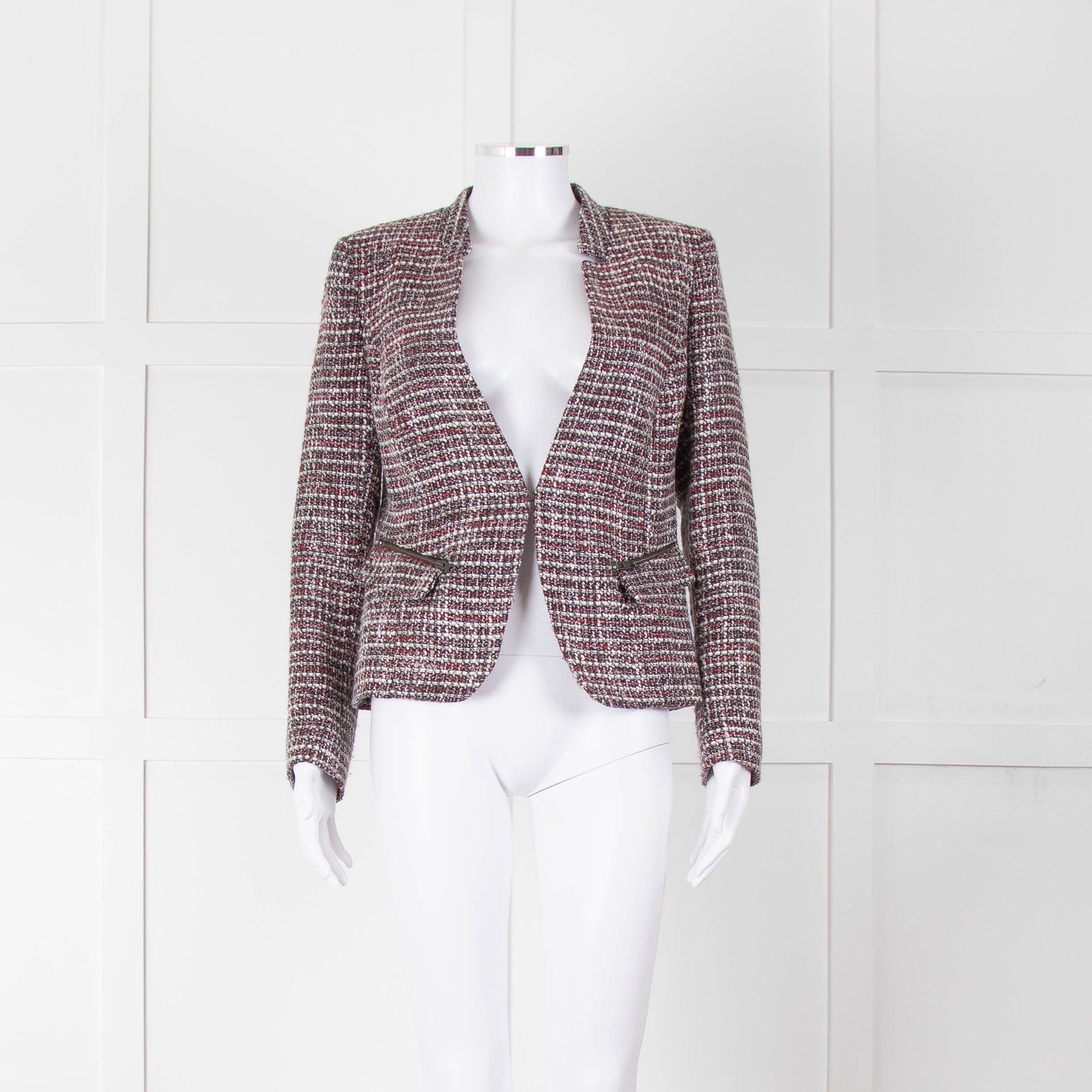 Helene Berman Navy White Red Tweed Jacket – Phoenix Style
