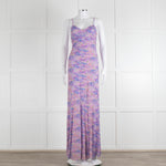 LoveShackFancy Lilac Green Floral Sleeveless Maxi Dress