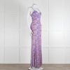 LoveShackFancy Lilac Green Floral Sleeveless Maxi Dress