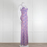 LoveShackFancy Lilac Green Floral Sleeveless Maxi Dress