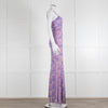 LoveShackFancy Lilac Green Floral Sleeveless Maxi Dress