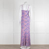 LoveShackFancy Lilac Green Floral Sleeveless Maxi Dress