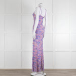 LoveShackFancy Lilac Green Floral Sleeveless Maxi Dress