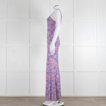 LoveShackFancy Lilac Green Floral Sleeveless Maxi Dress