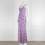 LoveShackFancy Lilac Green Floral Sleeveless Maxi Dress