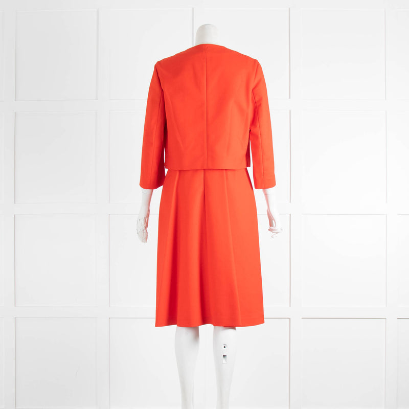 Piazza Sempione Red Sleeveless Occasion Dress And Jacket
