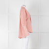 Palmer Harding White Red Stripes Tie Knot Cotton Button Up Shirt