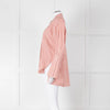 Palmer Harding White Red Stripes Tie Knot Cotton Button Up Shirt