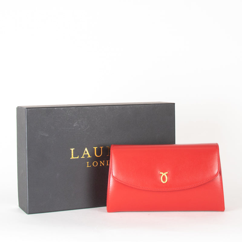 Launer London Red Tosca Coronation Special Bag