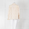 Ba&sh Cream Pink Floral Lace Detail Front Button Cotton Top