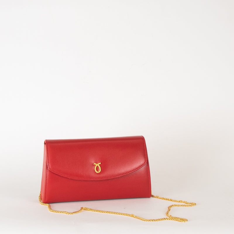 Launer London Red Tosca Coronation Special Bag