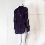 Bella Dahl Blue Velvet Corduroy Shirt