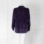 Bella Dahl Blue Velvet Corduroy Shirt