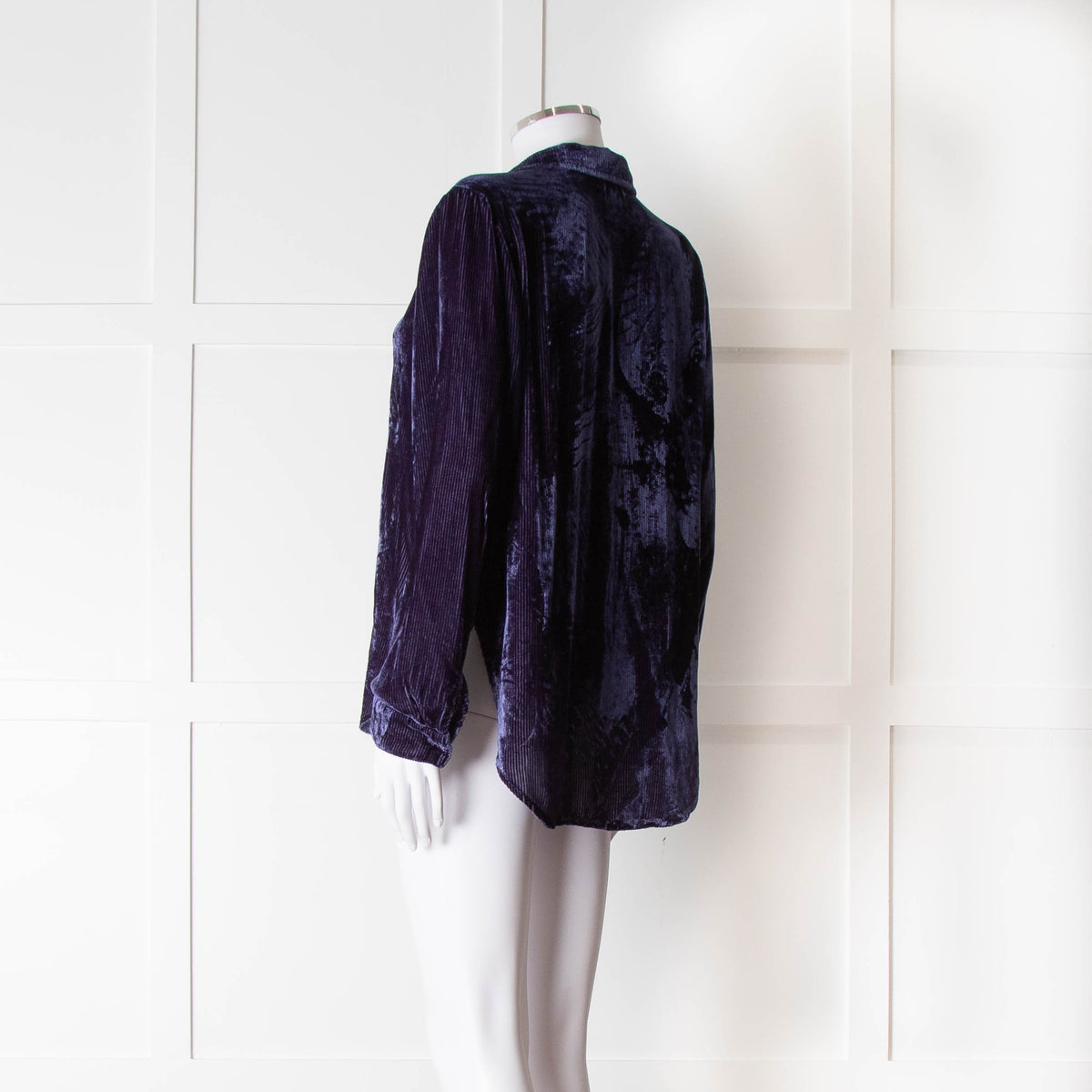 Bella Dahl Blue Velvet Corduroy Shirt
