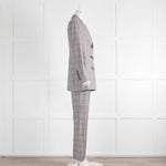 Escada Prince of Wales Check Pink Accented Suit