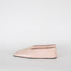 Jil Sander Pale Pink Leather Square Toes Flat Pumps