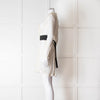 Maje Cream Lace Black Belt Sheer Mini Dress
