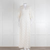 Ba&sh Cream Crochet Lace Long Dress