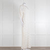 Ba&sh Cream Crochet Lace Long Dress