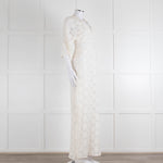 Ba&sh Cream Crochet Lace Long Dress