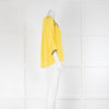 ba&sh Yellow Blouse With Embroidered Collar & Cuffs