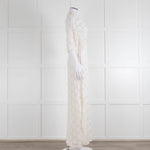 Ba&sh Cream Crochet Lace Long Dress