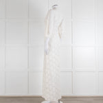 Ba&sh Cream Crochet Lace Long Dress