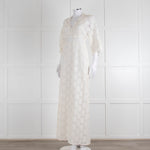 Ba&sh Cream Crochet Lace Long Dress