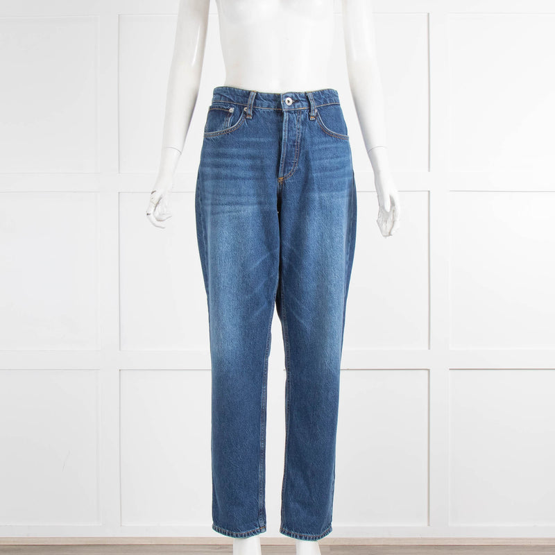 Rag & Bone Straight Leg Blue Jeans