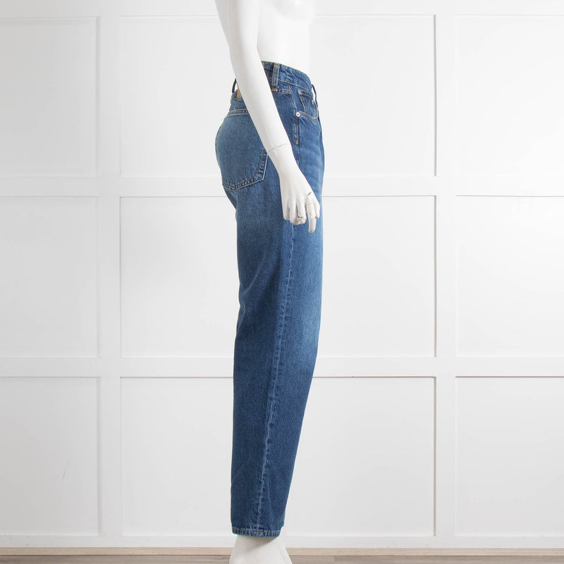 Rag & Bone Straight Leg Blue Jeans