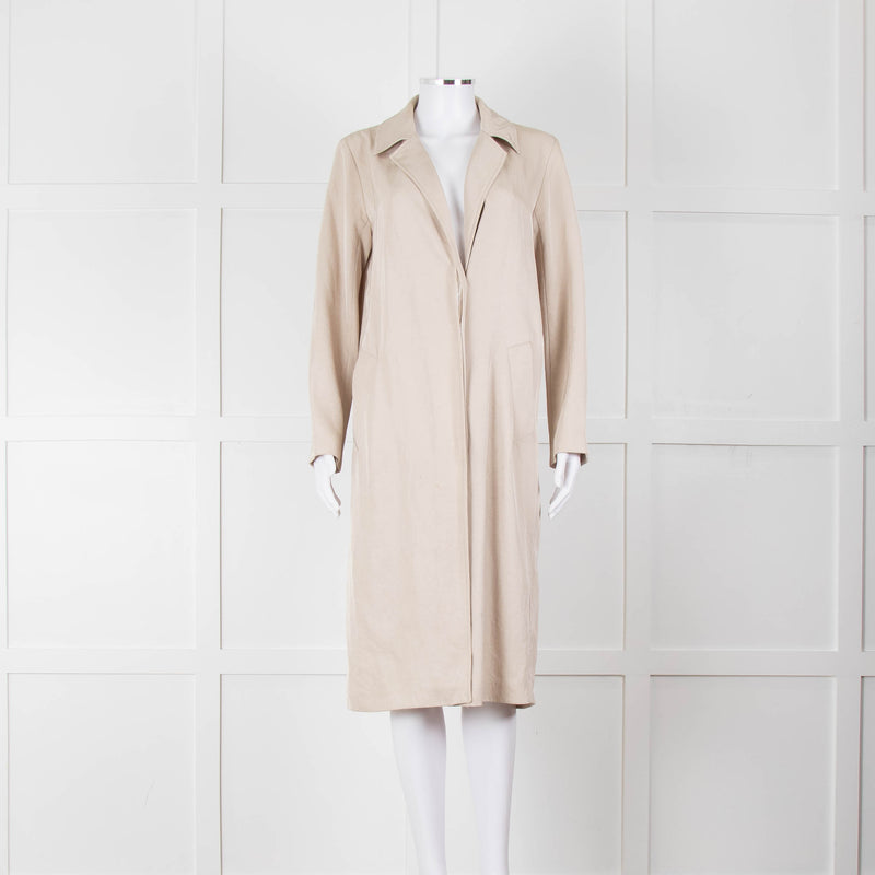Sandro Beige Unstructured Trench Coat