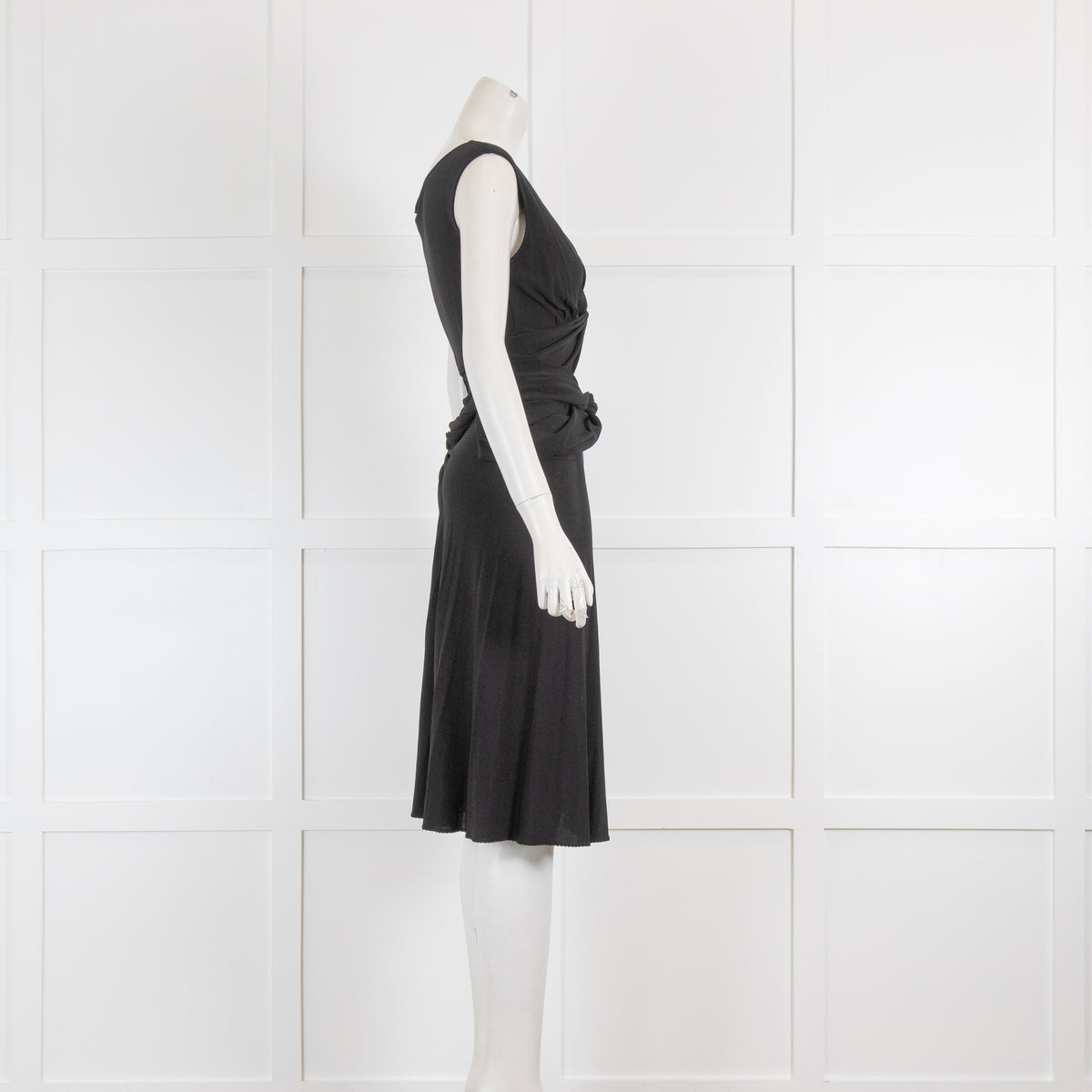 Max Mara Black Twist Detail Dress