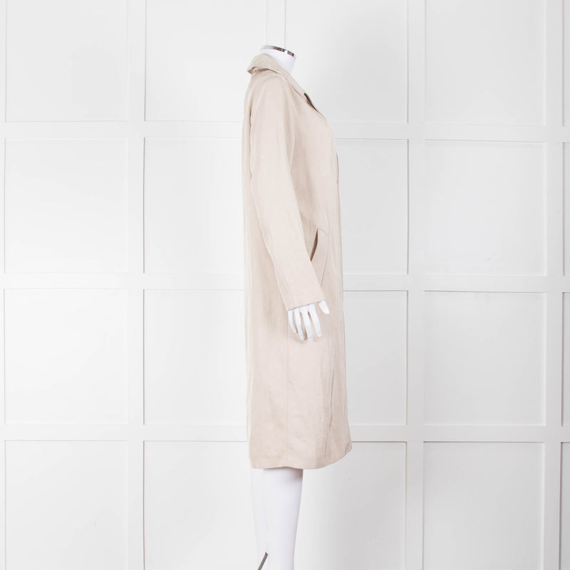 Sandro Beige Unstructured Trench Coat