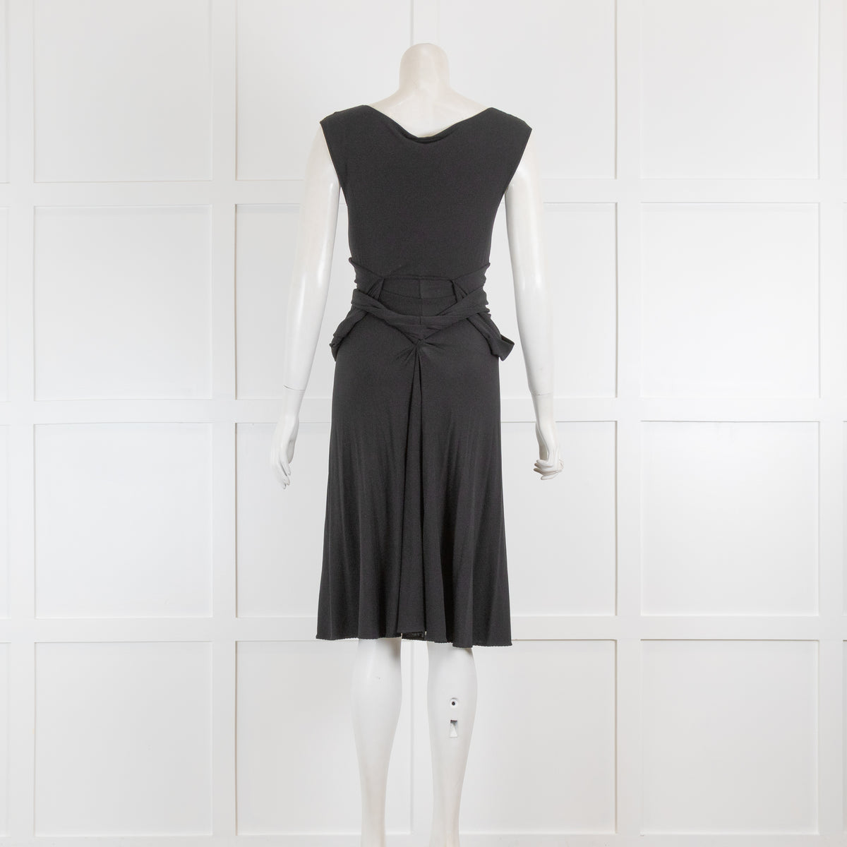 Max Mara Black Twist Detail Dress