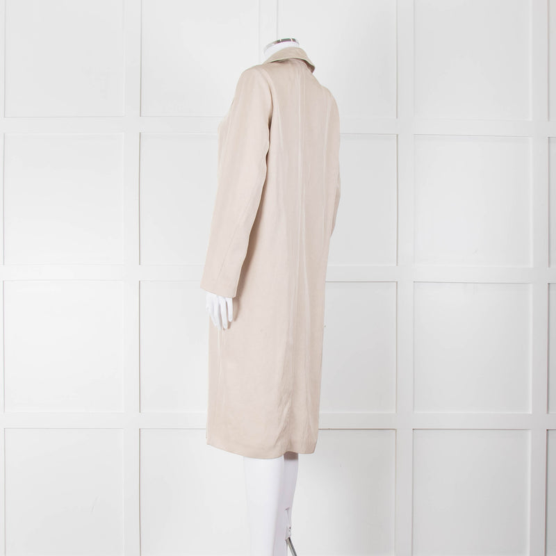 Sandro Beige Unstructured Trench Coat