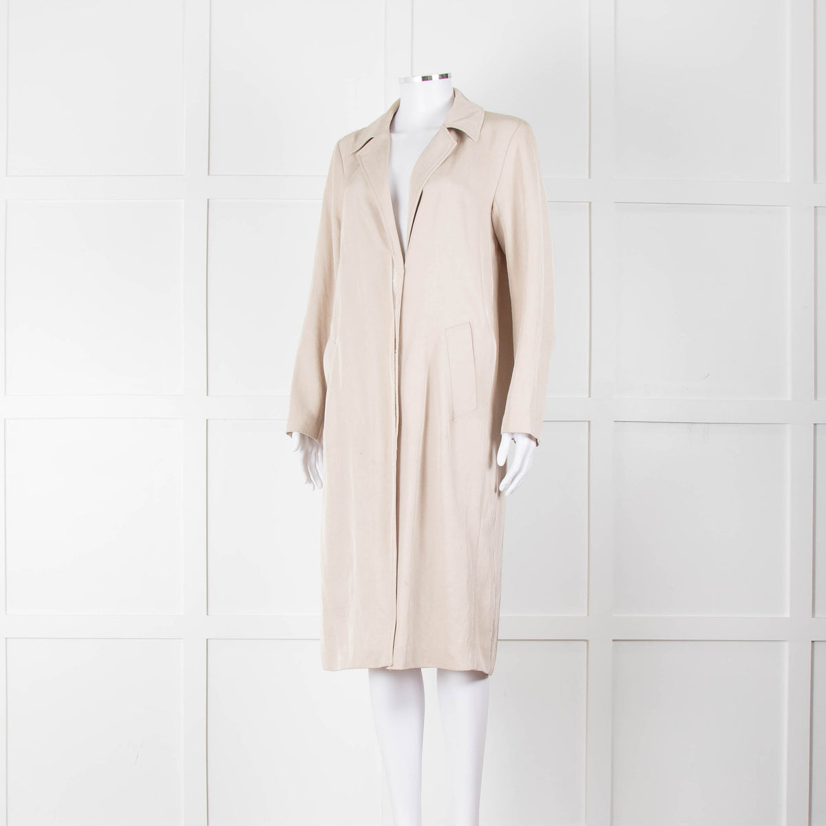 Sandro Beige Unstructured Trench Coat