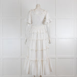 Jessakae White Smocked Frill Dress