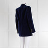 Blaze Blue Velvet Tailored Blazer Jacket