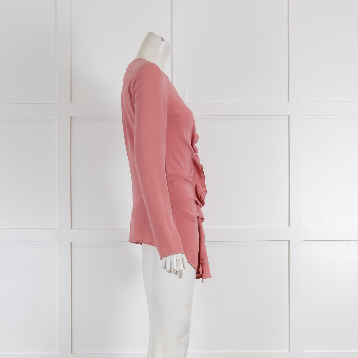 Sies Marjan Pink Top with Front Ruffle