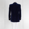 Blaze Blue Velvet Tailored Blazer Jacket