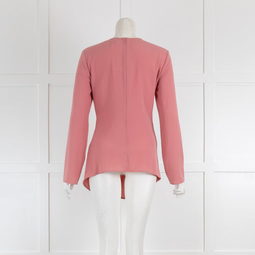 Sies Marjan Pink Top with Front Ruffle