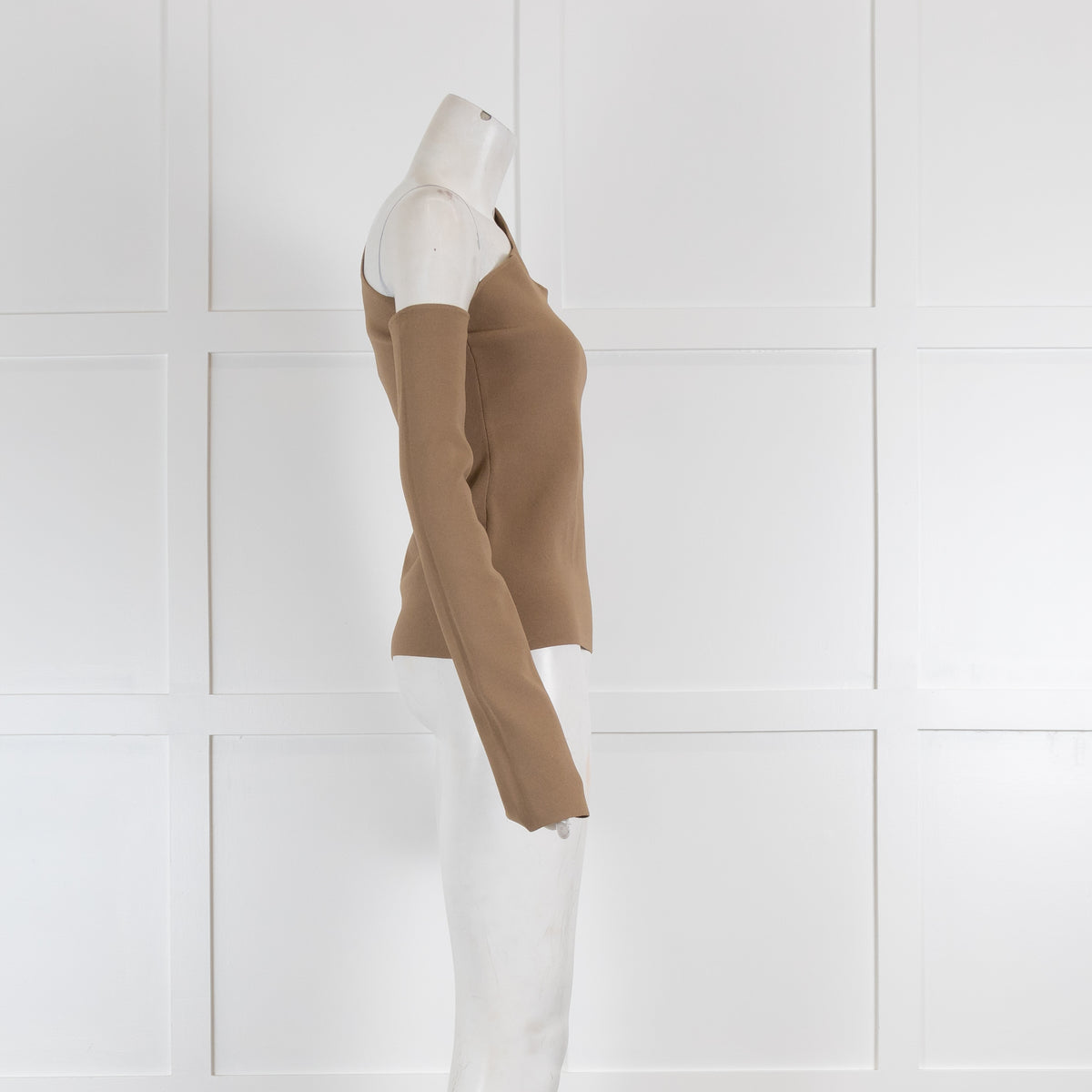 Nanushka Stretch Knit Off Shoulder Top