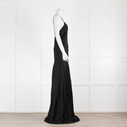 Victoria Beckham Black Strappy Evening Dress